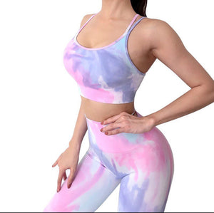 Cotton candy yoga scrunch booty legging